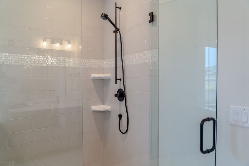 Contemporary Shower with Frameless Glass